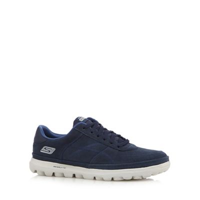 Skechers Big and tall navy 'go walk stoic' trainers